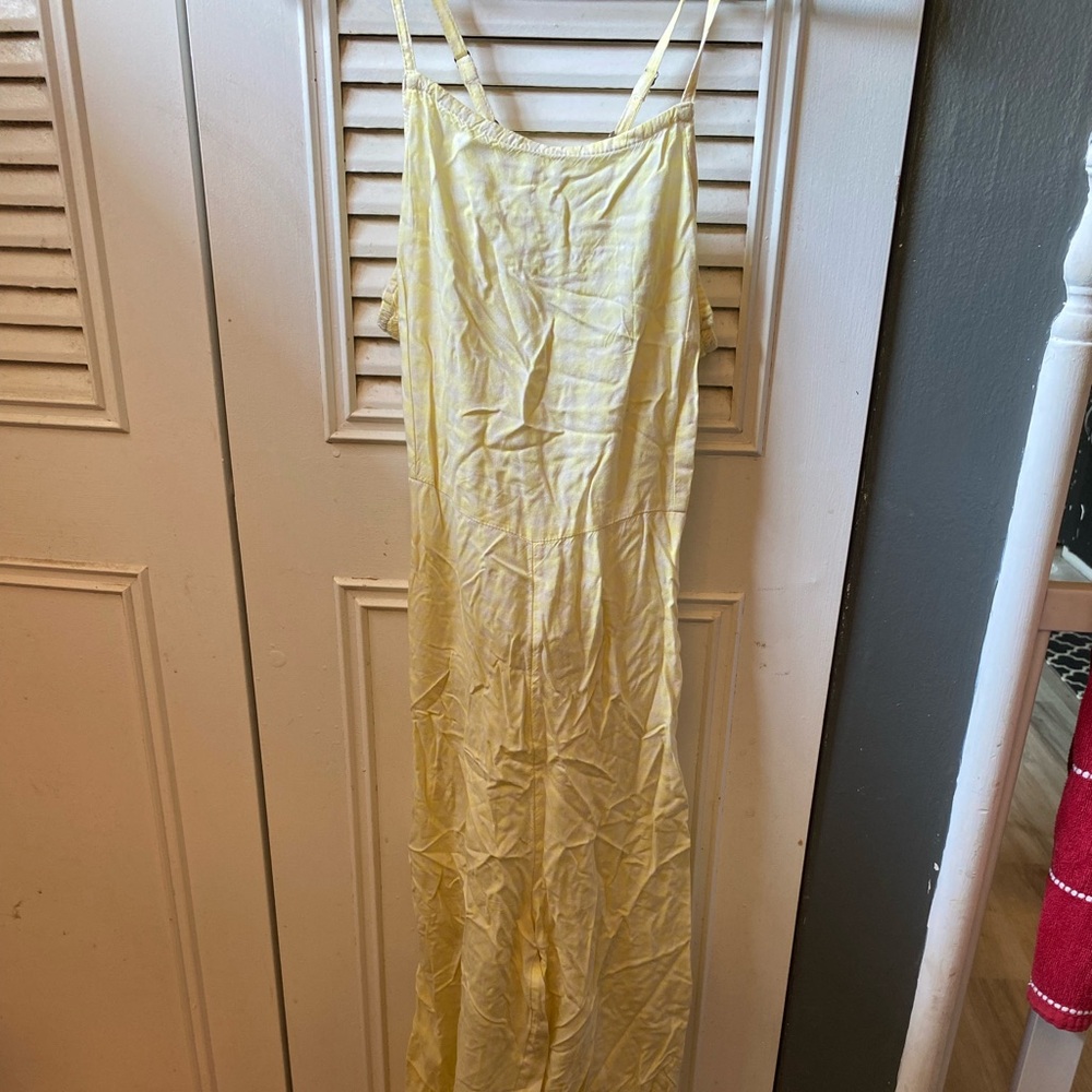 Nordstrom Yellow halter jumpsuit